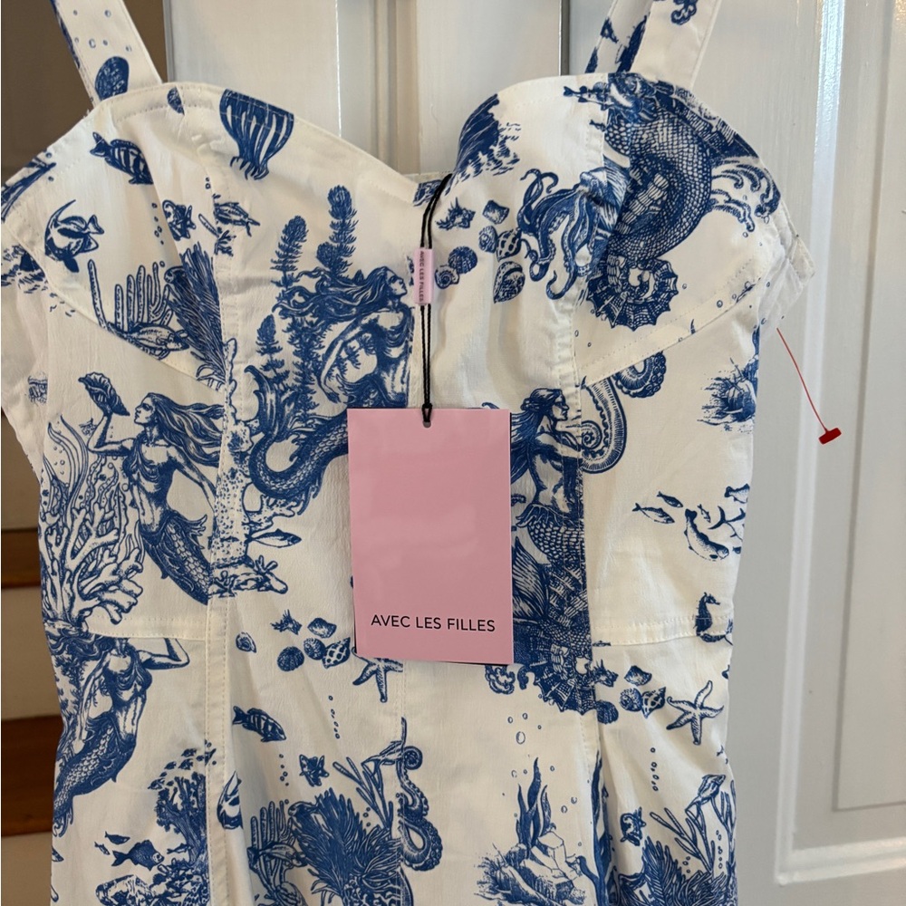 Avec Les Filles Blue Toile Mermaid Sea Creature NWT size 4 - Picture 3 of 6
